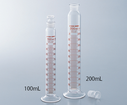 AS ONE 1-8563-02 Graduated Cylinder with Plug 10mL